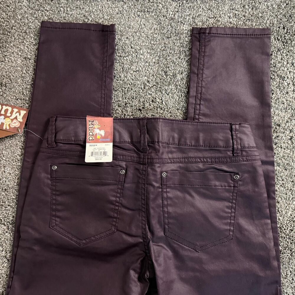 Mudd Women's Burgundy Faux Leather Pants